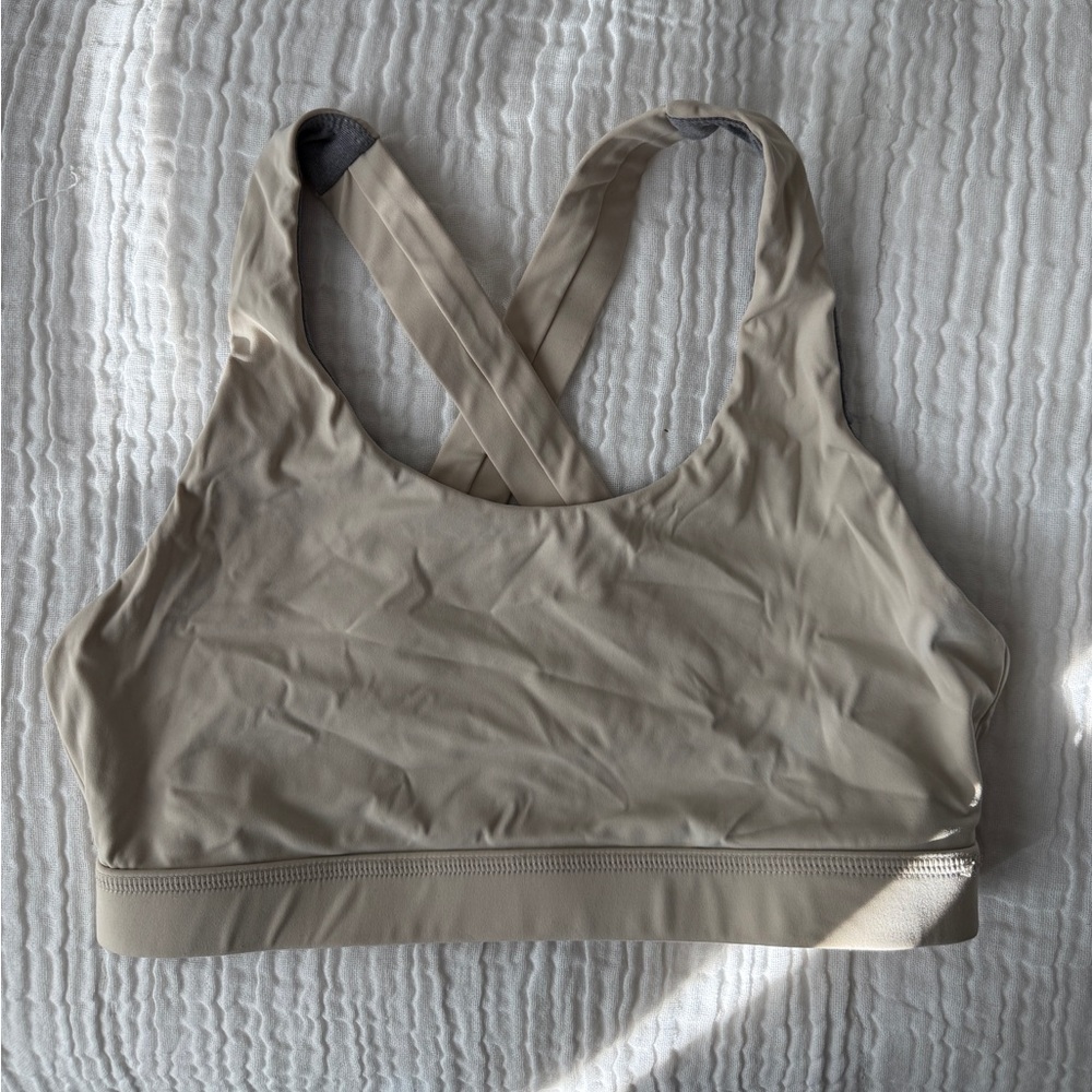 BORN PRIMATIVE- Your Essential Sports Bra in oatmeal - Picture 3 of 5